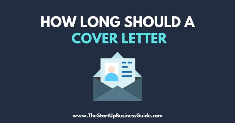 How Long should a Cover Letter be