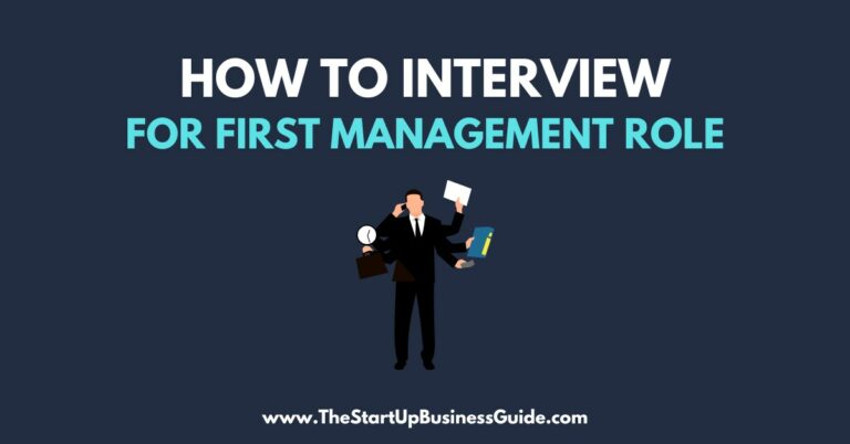 How to Interview for your First Management Role