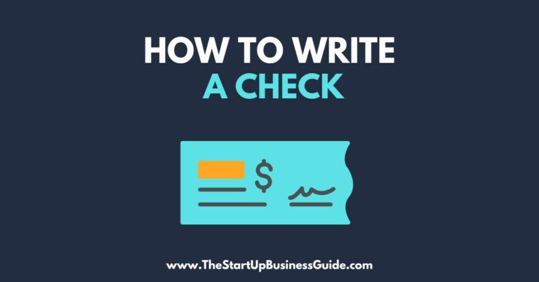 How To Write a Check | Step-by-Step Guide