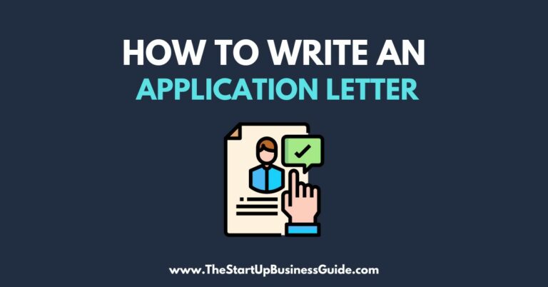 How to Write an Application Letter for a Job