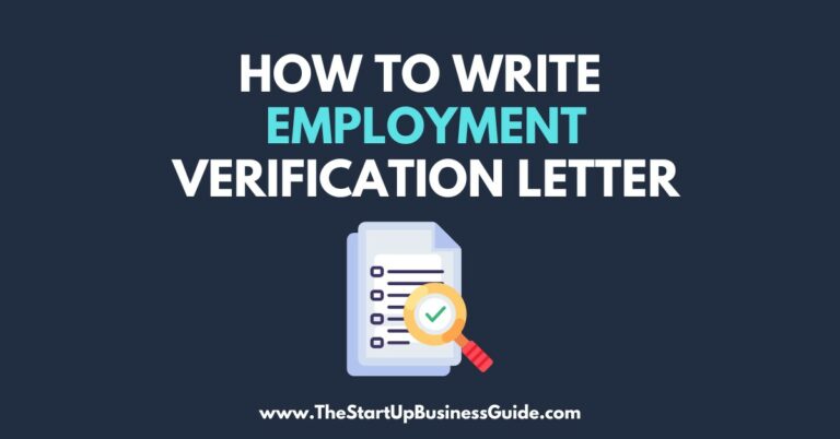 How to Write an Employment Verification Letter