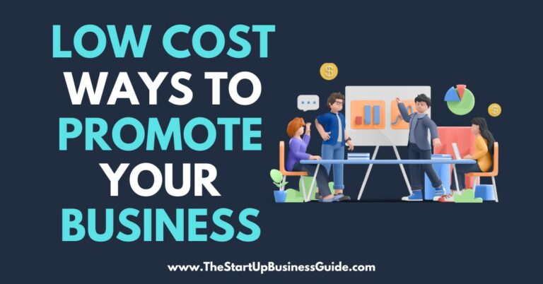 27 Low Cost Ways to Promote Your Business