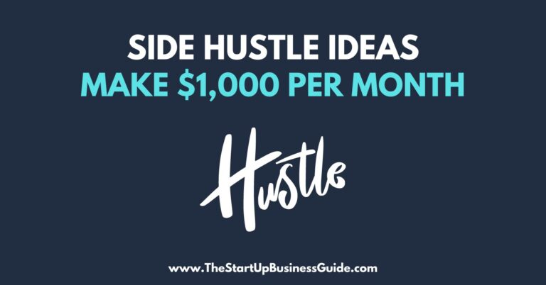 20 Side Hustle Ideas to Make an Extra $1,000 Per Month