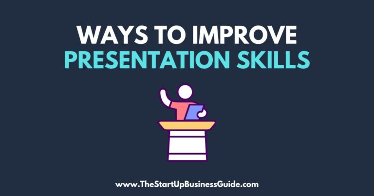 12 Ways to Improve Your Presentation Skills