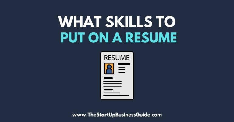 What Skills to Put on a Resume